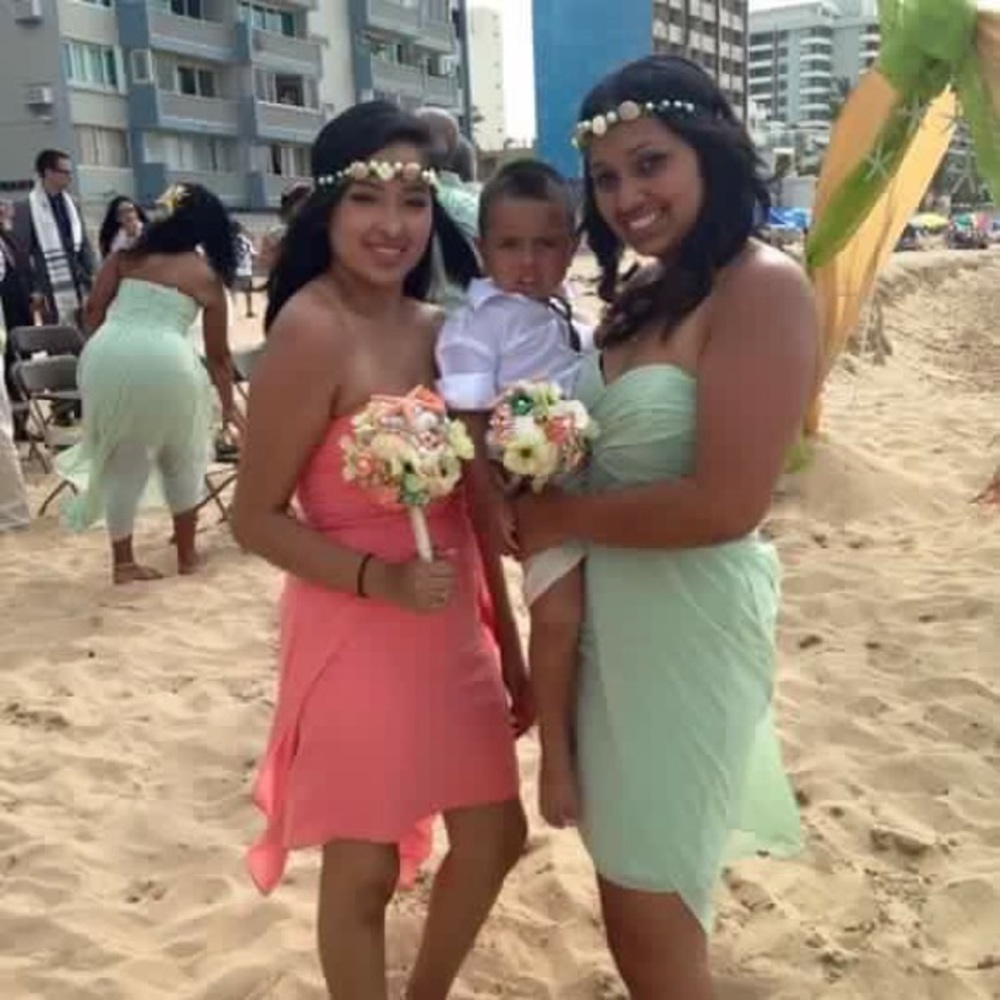 David’s bridal - High low chiffon dress